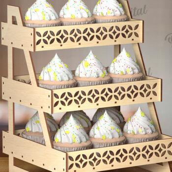 Intra απο ξύλο plywood 3mm-4mm πάχος - Βάση οθόνης Δέσμη κοπής με λέιζερ Δίασταση 30x20 cm INTRAFABR-123089182 - Image 2