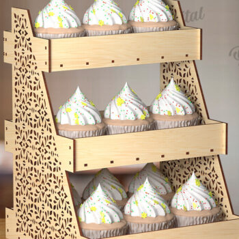 Intra απο ξύλο plywood 3mm-4mm πάχος - Βάση οθόνης Δέσμη κοπής με λέιζερ Δίασταση 30x20 cm INTRAFABR-123089182 - Image 8