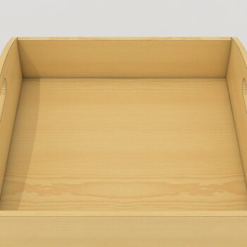 Intra απο ξύλο plywood 3mm-4mm πάχος - Διαιρεμένος δίσκος με λαβή πολλαπλού πάχους Δίασταση 30x20 cm INTRAFABR-40162658 - Image 2