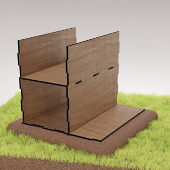 Intra απο ξύλο plywood 3mm-4mm πάχος -  με λέιζερ DIY Birdhouse Δίασταση 20x20 cm INTRAFABR-114210422 - Image 4
