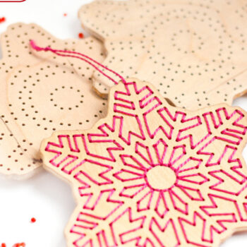 Intra απο ξύλο plywood 3mm-4mm πάχος - DIY Χριστουγεννιάτικα Στολίδια Snowflake Δίασταση 6x6 cm INTRAFABR-112078506 - Image 1