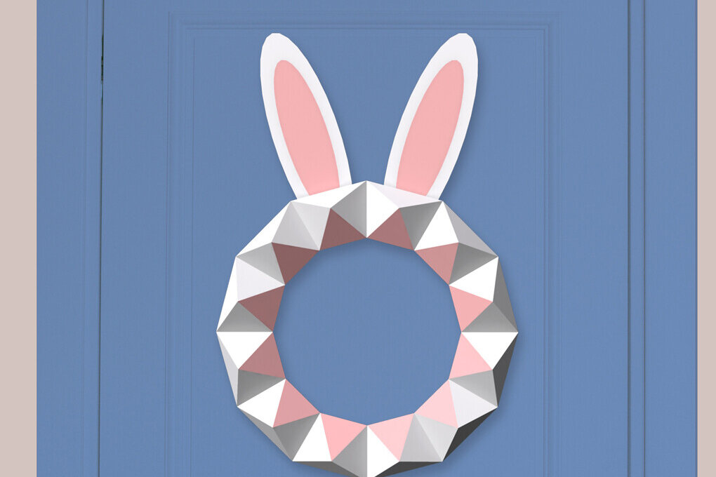 Intra απο ξύλο plywood 3mm-4mm πάχος - DIY Πασχαλινή γιρλάντα - 3d Papercraft Δίασταση 40x23 cm INTRAFABR-91531256