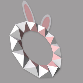 Intra απο ξύλο plywood 3mm-4mm πάχος - DIY Πασχαλινή γιρλάντα - 3d Papercraft Δίασταση 40x23 cm INTRAFABR-91531256 - Image 4