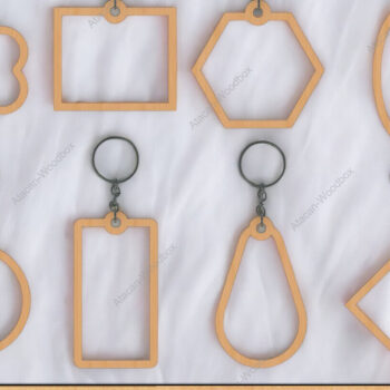 Intra απο ξύλο plywood 3mm-4mm πάχος - Πακέτο προτύπων κοπής μπρελόκ DIY Δίασταση 4x4 cm INTRAFABR-91935968 - Image 1