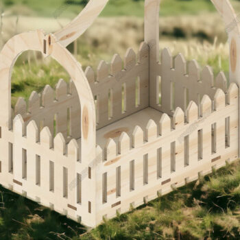 Intra απο ξύλο plywood 3mm-4mm πάχος - Ξύλινο καλάθι αποθήκευσης DIY Laser Cut  Δίασταση 4x4 cm INTRAFABR-92968268 - Image 2