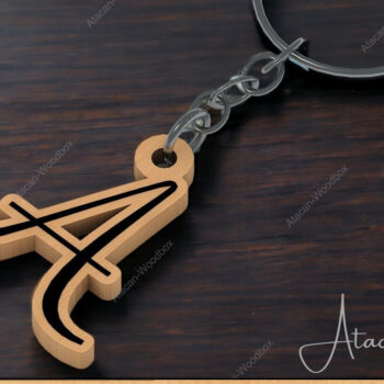 Intra απο ξύλο plywood 3mm-4mm πάχος - Σετ μπρελόκ  DIY Letter για G Δίασταση 4x4 cm INTRAFABR-91934715 - Image 1