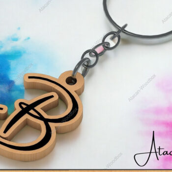 Intra απο ξύλο plywood 3mm-4mm πάχος - Σετ μπρελόκ  DIY Letter για G Δίασταση 4x4 cm INTRAFABR-91934715 - Image 2