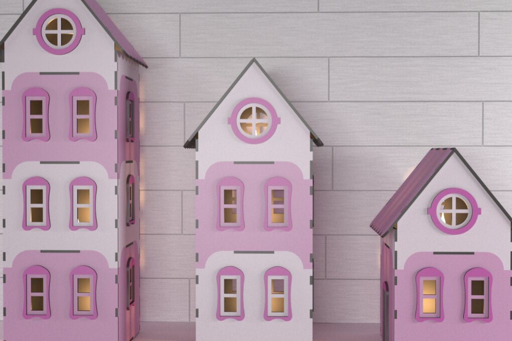 Intra απο ξύλο plywood 3mm-4mm πάχος - DIY Miniature Dollhouse 065 Δίασταση 236x157 cm INTRAFABR-117727650