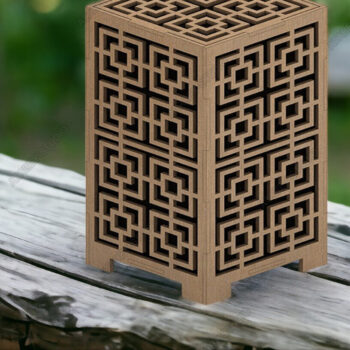 Intra απο ξύλο plywood 3mm-4mm πάχος - DIY Ξύλινα Φωτιστικά Επιτραπέζιου & Θήκες ρεσώ Δίασταση 4x4 cm INTRAFABR-92967743 - Image 3