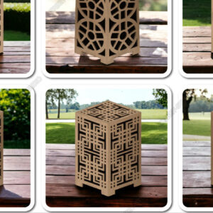 Intra απο ξύλο plywood 3mm-4mm πάχος - DIY Ξύλινα Φωτιστικά Επιτραπέζιου & Θήκες ρεσώ Δίασταση 20x20 cm INTRAFABR-92966821