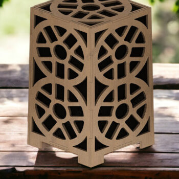 Intra απο ξύλο plywood 3mm-4mm πάχος - DIY Ξύλινα Φωτιστικά Επιτραπέζιου & Θήκες ρεσώ Δίασταση 20x20 cm INTRAFABR-92966821 - Image 6