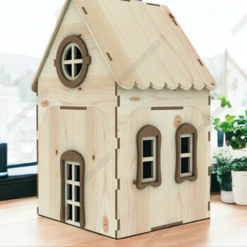Intra απο ξύλο plywood 3mm-4mm πάχος - DIY Ξύλινο Κουκλόσπιτο Model Kit Mini Home Δίασταση 4x4 cm INTRAFABR-92962632 - Image 3