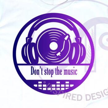 Intra απο ξύλο plywood 3mm-4mm πάχος - DJ και όνομα δίσκου Wall Art Sign, Δίασταση 40x50 cm INTRAFABR-123118023 - Image 4