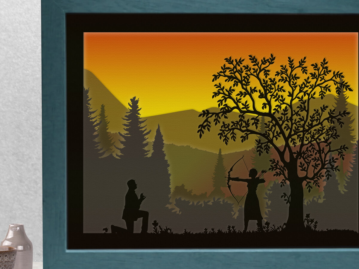 Intra απο ξύλο plywood 3mm-4mm πάχος - Μην το σκέφτεστε καν Shadow Box Δίασταση 5x7 cm INTRAFABR-9523313