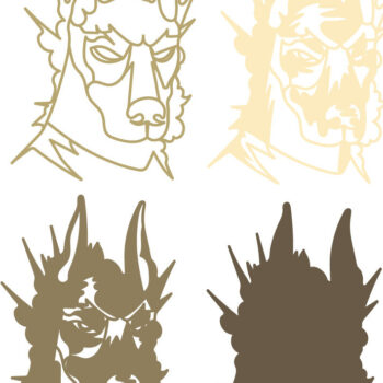 Intra απο ξύλο plywood 3mm-4mm πάχος - Doberman Dog Multilayer /Vector Dog Δίασταση 30x20 cm INTRAFABR-67710472 - Image 2