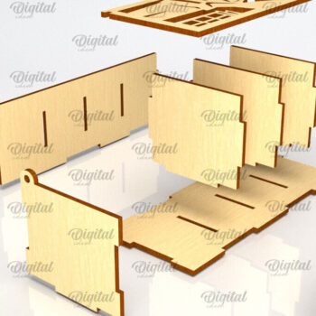 Intra απο ξύλο plywood 3mm-4mm πάχος - Doctor Gift Box Δίασταση 15x15 cm INTRAFABR-98268529 - Image 3