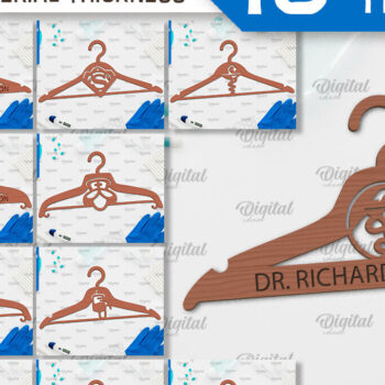 Intra απο ξύλο plywood 3mm-4mm πάχος - Δέσμη κοπής με λέιζερ Doctor Hangers Δίασταση 30x20 cm INTRAFABR-100378715 - Image 1