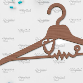 Intra απο ξύλο plywood 3mm-4mm πάχος - Δέσμη κοπής με λέιζερ Doctor Hangers Δίασταση 30x20 cm INTRAFABR-100378715 - Image 6