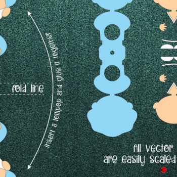 Intra απο ξύλο plywood 3mm-4mm πάχος - Πρότυπο θήκης Doctor Lollipop  Δίασταση 30x20 cm INTRAFABR-21848274 - Image 1