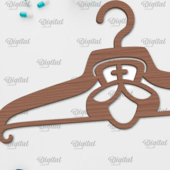 Intra απο ξύλο plywood 3mm-4mm πάχος - Σχέδιο κοπής με λέιζερ ξύλινη κρεμάστρα Doctor Δίασταση 30x20 cm INTRAFABR-100377139 - Image 1