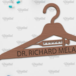 Intra απο ξύλο plywood 3mm-4mm πάχος - Σχέδιο κοπής με λέιζερ ξύλινη κρεμάστρα Doctor Δίασταση 30x20 cm INTRAFABR-100376978