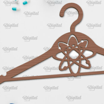 Intra απο ξύλο plywood 3mm-4mm πάχος - Σχέδιο κοπής με λέιζερ ξύλινη κρεμάστρα Doctor Δίασταση 30x20 cm INTRAFABR-100377105 - Image 1