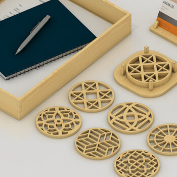 Intra απο ξύλο plywood 3mm-4mm πάχος - Θήκη κάρτας Organizer Desk Tray Document Δίασταση 30x20 cm INTRAFABR-60985026 - Image 1