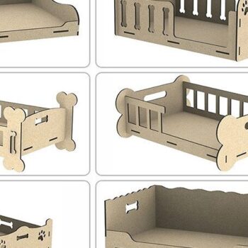 Intra απο ξύλο plywood 3mm-4mm πάχος - Κρεβάτι σκύλου  Δίασταση 30x20 cm INTRAFABR-36046501 - Image 1