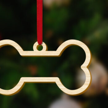 Intra απο ξύλο plywood 3mm-4mm πάχος - Χριστουγεννιάτικο διακοσμητικό αεροπλάνο από κόκαλο σκύλου Δίασταση 6x2 cm INTRAFABR-69556120 - Image 2