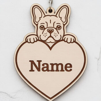 Intra απο ξύλο plywood 3mm-4mm πάχος - Μπρελόκ με ετικέτα ονόματος ράτσας σκύλου Δίασταση 4x4 cm INTRAFABR-122245051 - Image 4