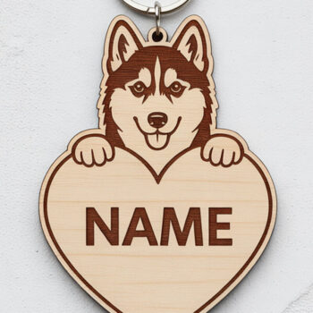 Intra απο ξύλο plywood 3mm-4mm πάχος - Μπρελόκ με ετικέτα ονόματος ράτσας σκύλου Δίασταση 4x4 cm INTRAFABR-122245051 - Image 10