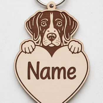 Intra απο ξύλο plywood 3mm-4mm πάχος - Μπρελόκ με ετικέτα ονόματος ράτσας σκύλου Δίασταση 4x4 cm INTRAFABR-122245051 - Image 17