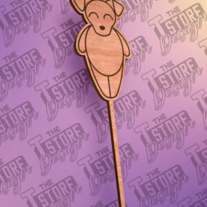 Intra απο ξύλο plywood 3mm-4mm πάχος - Dog Cake Topper Laser Cut Σχέδιο  Δίασταση 30x20 cm INTRAFABR-80948928