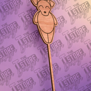 Intra απο ξύλο plywood 3mm-4mm πάχος - Dog Cake Topper Laser Cut Σχέδιο Δίασταση 30x20 cm INTRAFABR-80948928 - Image 1