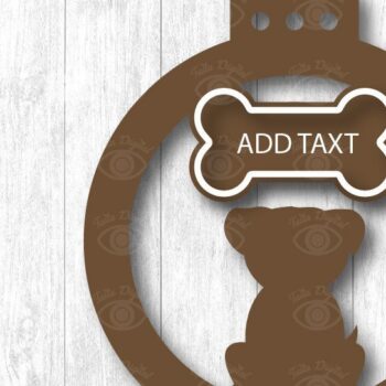 Intra απο ξύλο plywood 3mm-4mm πάχος - Πακέτο χριστουγεννιάτικων στολιδιών σκύλου Δίασταση 3x3 cm INTRAFABR-45326654 - Image 2