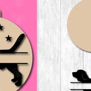 Intra απο ξύλο plywood 3mm-4mm πάχος - Σκύλος Χριστουγεννιάτικο Στολίδι Lover Pet Δίασταση 3x3 cm INTRAFABR-46516879 - Image 9