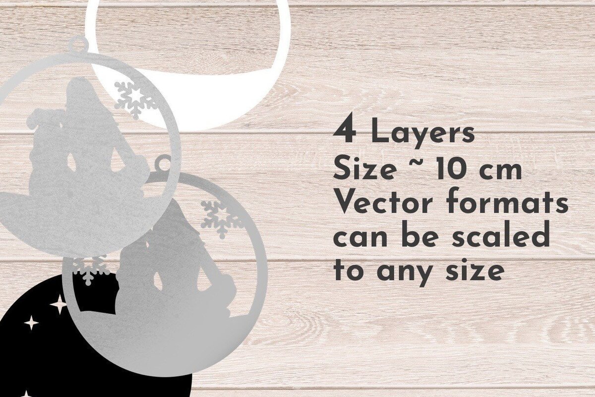 Intra απο ξύλο plywood 3mm-4mm πάχος - Χριστουγεννιάτικο στολίδι σκύλου  3D Layered Δίασταση 6x6 cm INTRAFABR-37579120