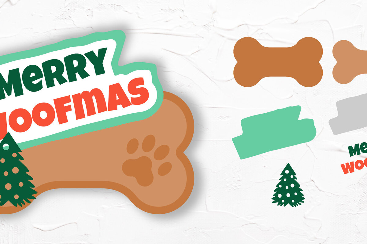 Intra απο ξύλο plywood 3mm-4mm πάχος - Κοπή χριστουγεννιάτικου χαρτιού σκύλου. Χριστούγεννα σκυλιών Δίασταση 30x20 cm INTRAFABR-46937113