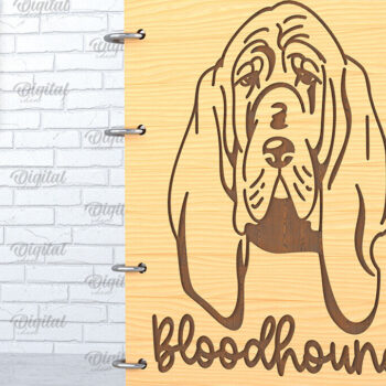 Intra απο ξύλο plywood 3mm-4mm πάχος -  κάλυμμα σκύλου. Bloodhound  Δίασταση 30x20 cm INTRAFABR-89174993 - Image 1