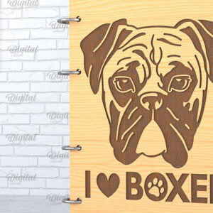 Intra απο ξύλο plywood 3mm-4mm πάχος -  κάλυμμα σκύλου. Boxer  Δίασταση 30x20 cm INTRAFABR-89175171