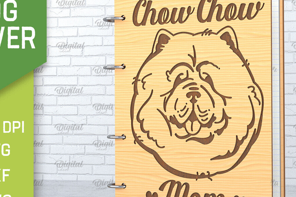 Intra απο ξύλο plywood 3mm-4mm πάχος -  κάλυμμα σκύλου. Chow Chow  Δίασταση 30x20 cm INTRAFABR-89115913