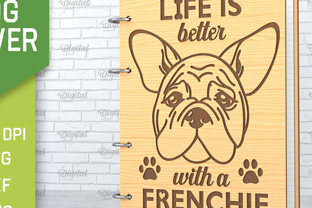 Intra απο ξύλο plywood 3mm-4mm πάχος -  κάλυμμα σκύλου. Γαλλικό μπουλντόγκ  Δίασταση 30x20 cm INTRAFABR-89175635