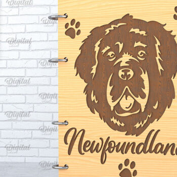 Intra απο ξύλο plywood 3mm-4mm πάχος -  κάλυμμα σκύλου. Newfoundland  Δίασταση 30x20 cm INTRAFABR-89175242 - Image 1