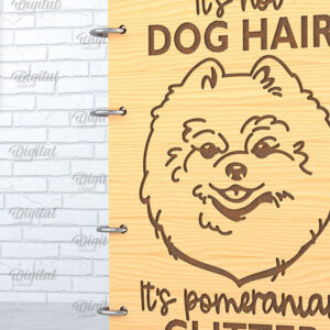 Intra απο ξύλο plywood 3mm-4mm πάχος -  κάλυμμα σκύλου. Pomeranian  Δίασταση 30x20 cm INTRAFABR-89175305