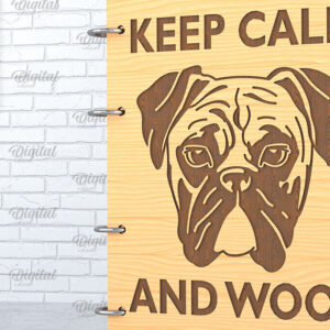 Intra απο ξύλο plywood 3mm-4mm πάχος -  κάλυμμα σκύλου. Woof  Δίασταση 30x20 cm INTRAFABR-89115989
