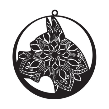 Intra απο ξύλο plywood 3mm-4mm πάχος - Σκουλαρίκι σκύλου  Δίασταση 3x3 cm INTRAFABR-62776743 - Image 1