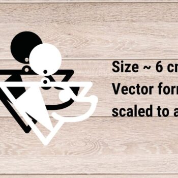 Intra απο ξύλο plywood 3mm-4mm πάχος - Dog Earrings , Dog Lovers Laser Cut Δίασταση 3x3 cm INTRAFABR-89404455 - Image 2