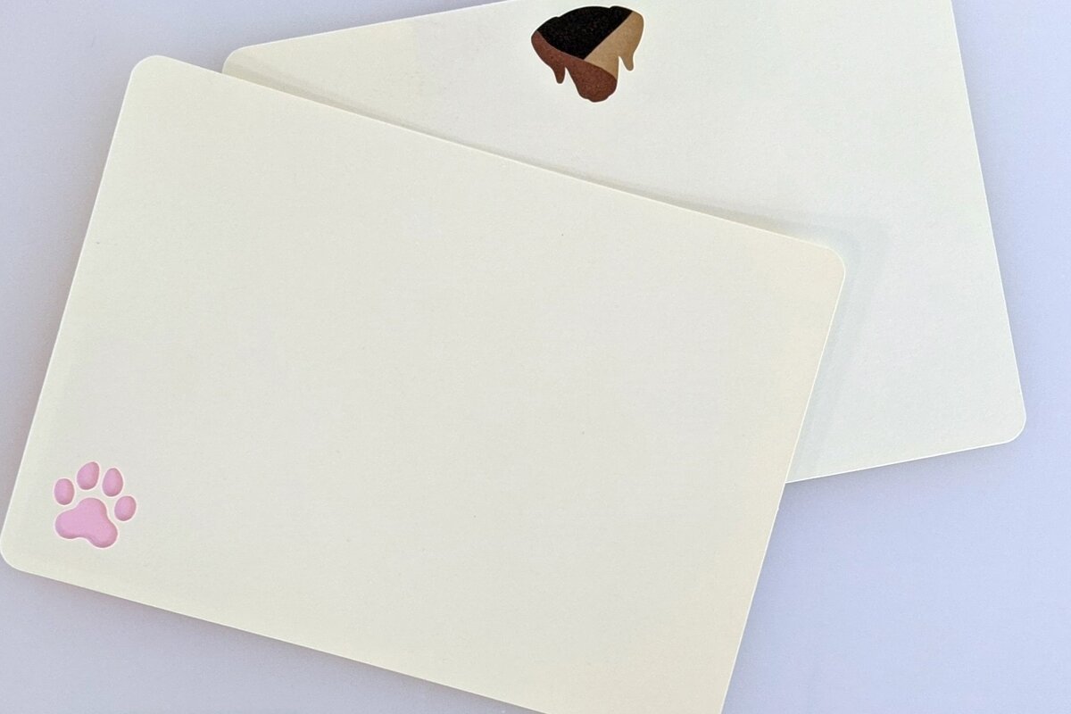 Intra απο ξύλο plywood 3mm-4mm πάχος - Πρότυπο κάρτας φακέλου και σημειώσεων σκύλου Δίασταση 20x20 cm INTRAFABR-27390624