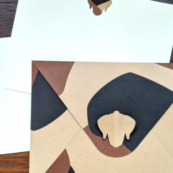 Intra απο ξύλο plywood 3mm-4mm πάχος - Πρότυπο κάρτας φακέλου και σημειώσεων σκύλου Δίασταση 20x20 cm INTRAFABR-27390624 - Image 2