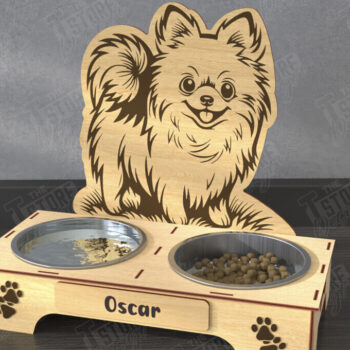 Intra απο ξύλο plywood 3mm-4mm πάχος - Πακέτο βάσης για μπολ τροφής για σκύλους |  CNC Δίασταση 20x20 cm INTRAFABR-110851429 - Image 5